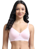Full Coverage Padded Bra-Bonbee Plus-Soft Pink