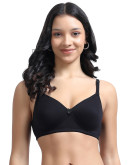 Full Coverage Padded Bra-Bonbee Plus-Black