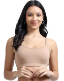 Double Layered Seamless Beginners Bra For Girls-Db Inner-Sand Castle