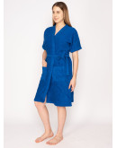 Unisex Cotton-Bathrobes 01-Wild Blue