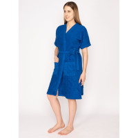 Unisex Cotton-Bathrobes 01-Wild Blue
