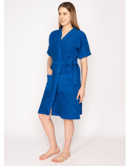 Unisex Cotton-Bathrobes 01-Wild Blue