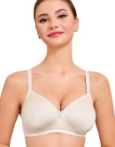 Silky Soft Padded 3/4th Coverage Bra-Butterbee-Soothing Green