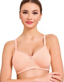 Full Coverage Padded Bra-Bonbee Plus-Soft Peach