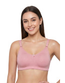U Back Non Padded Full Coverage Bra-Aennabee-Blush