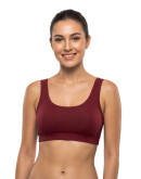 Seamless Detachable Pad Sports Bra-Joybee-Maroon