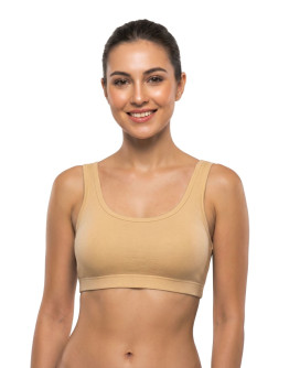 Seamless Detachable Pad Sports Bra-Joybee-Skin