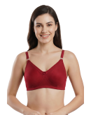 Seamless Non Padded Maternity/Nursing Bra-Mombee-Maroon