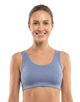 Seamless Detachable Pad Sports Bra-Niabee-M-Blue