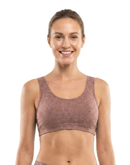 Seamless Detachable Pad Sports Bra-Niabee-Maroon