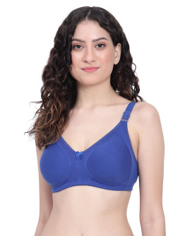 Seamless Non Padded Minimizer Bra-Fitbee-Sapphire Blue