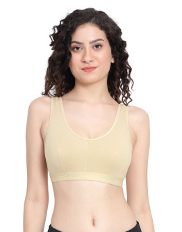 Broad Strap Everyday Comfort Bra-Sportsbee-Natural Skin
