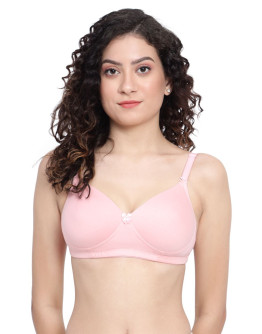 Seamless Padded Back Transparent Bra-Crazybee-Carousel Pink