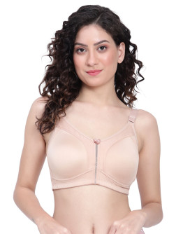 M-Frame Jiggle Control Full Support Everyday Comfort Bra-Snow Rembee-Bizarre
